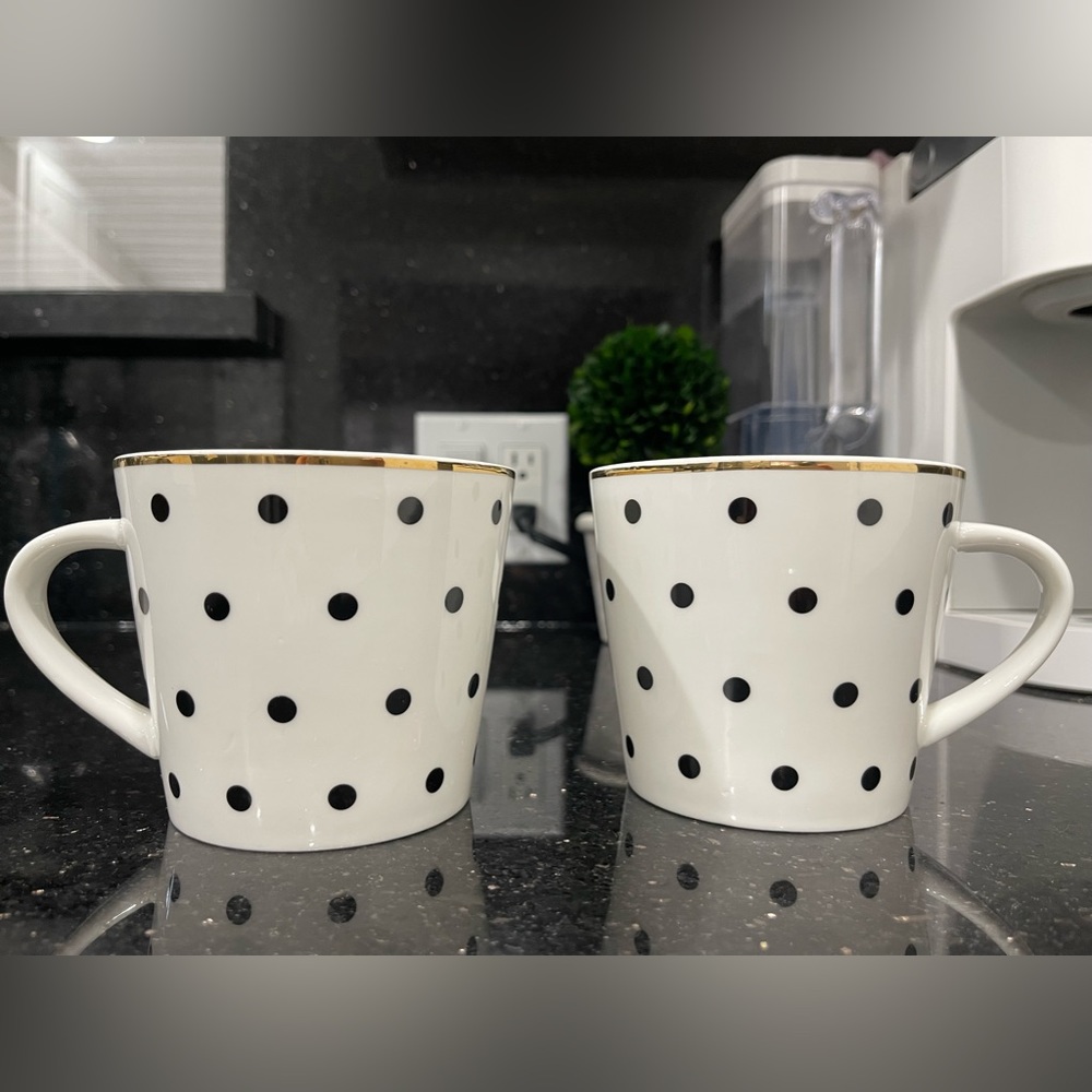 Polka dot mugs